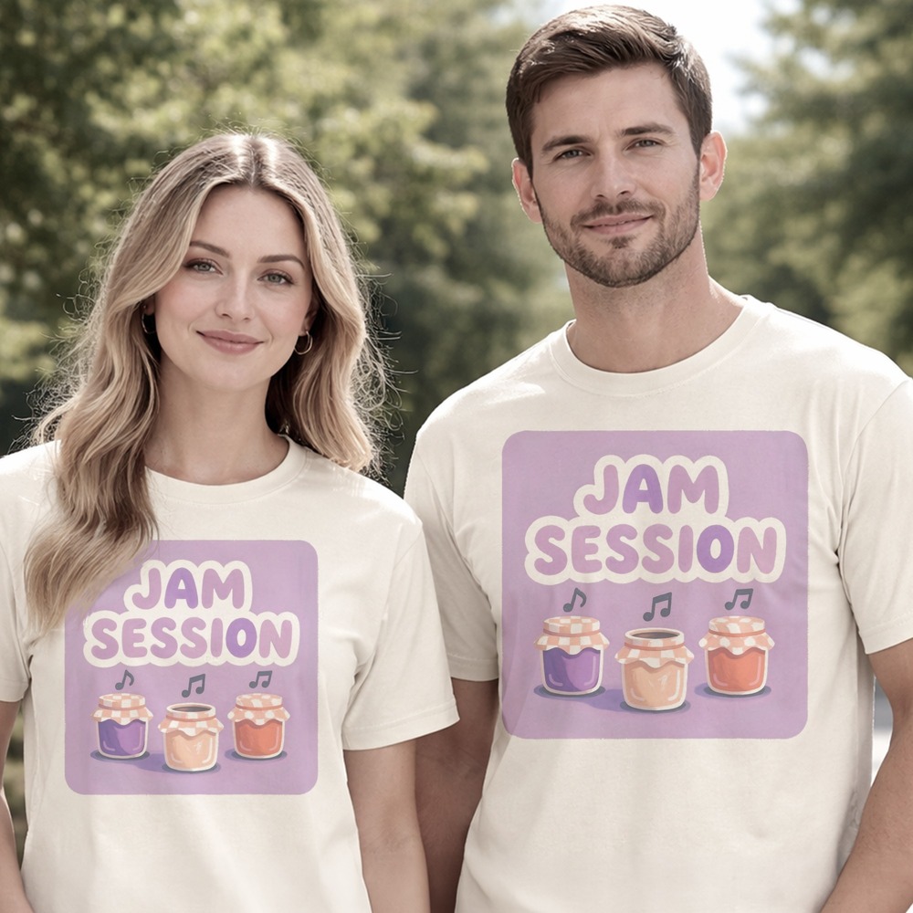Jam Session Preserve Jars Playing Music Tee